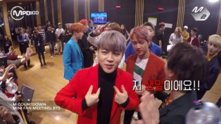 【BTS On Air】『BTS MINI FAN MEETING Mnet MCOUNTDOWN』2016年10月13日YouTubeに公開された【動画】