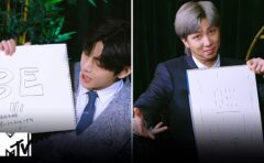 【BTS On Air】『Draws「BE」Album Cover in 60 Seconds』2021年2月25日YouTubeに公開された【動画】